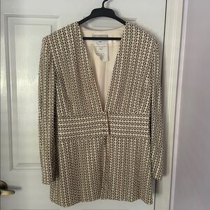 Badgley Mischka Cream Blazer